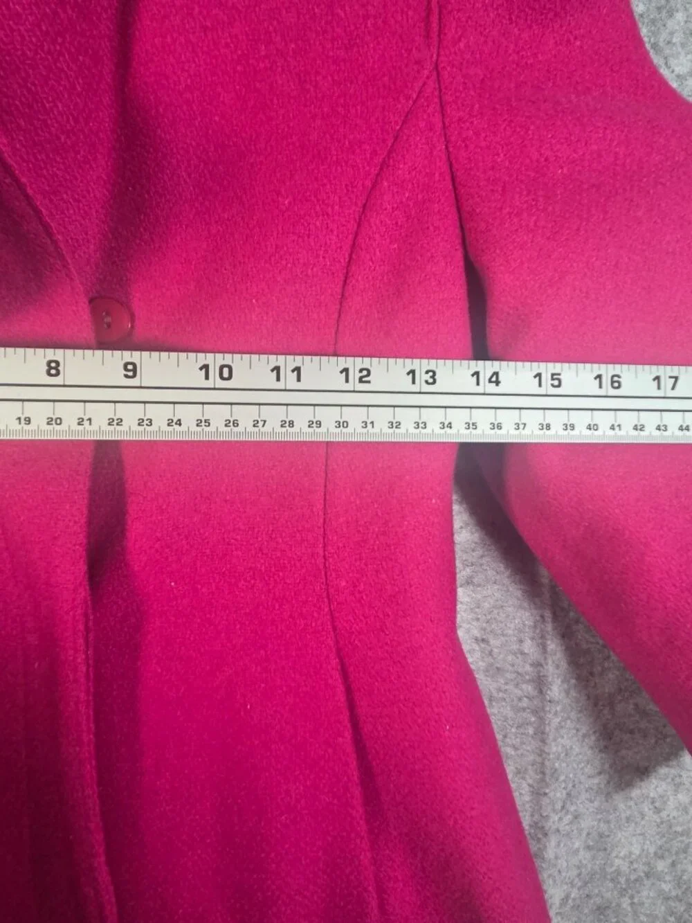 Rothschild Vintage Girls Wool Coat & Bonnet Pink Black Velvet Size M Cottagecore
